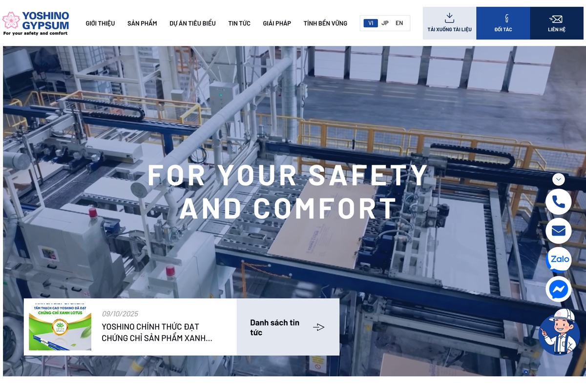 yoshino gypsum 吉野石膏ベトナムオフィシャルサイト