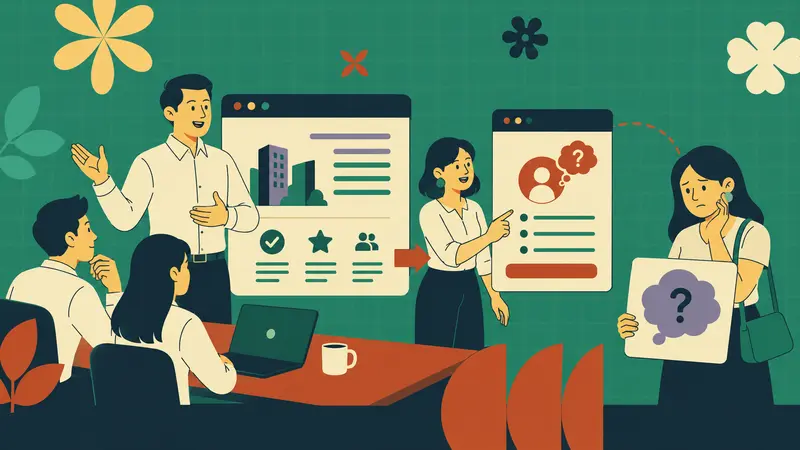 Website nói nhiều về công ty, ít nói về vấn đề khách hàng